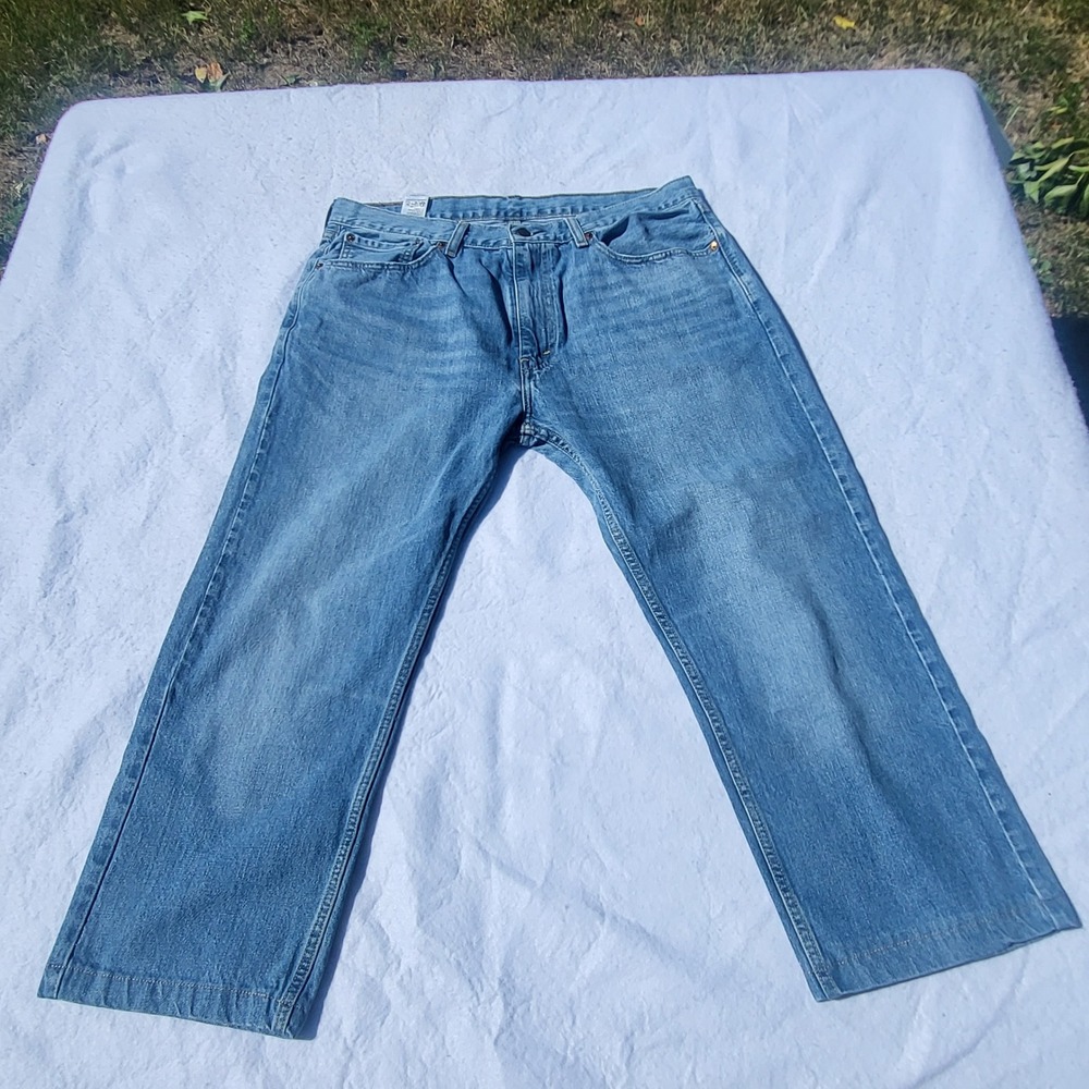 Levi's 505 Regular Fit Mens Jeans 36x24 Blue Denim Straight Leg Medium Wash READ